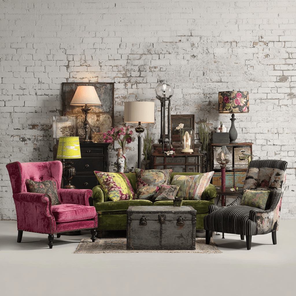 Vintage furniture and collectibles available for auction